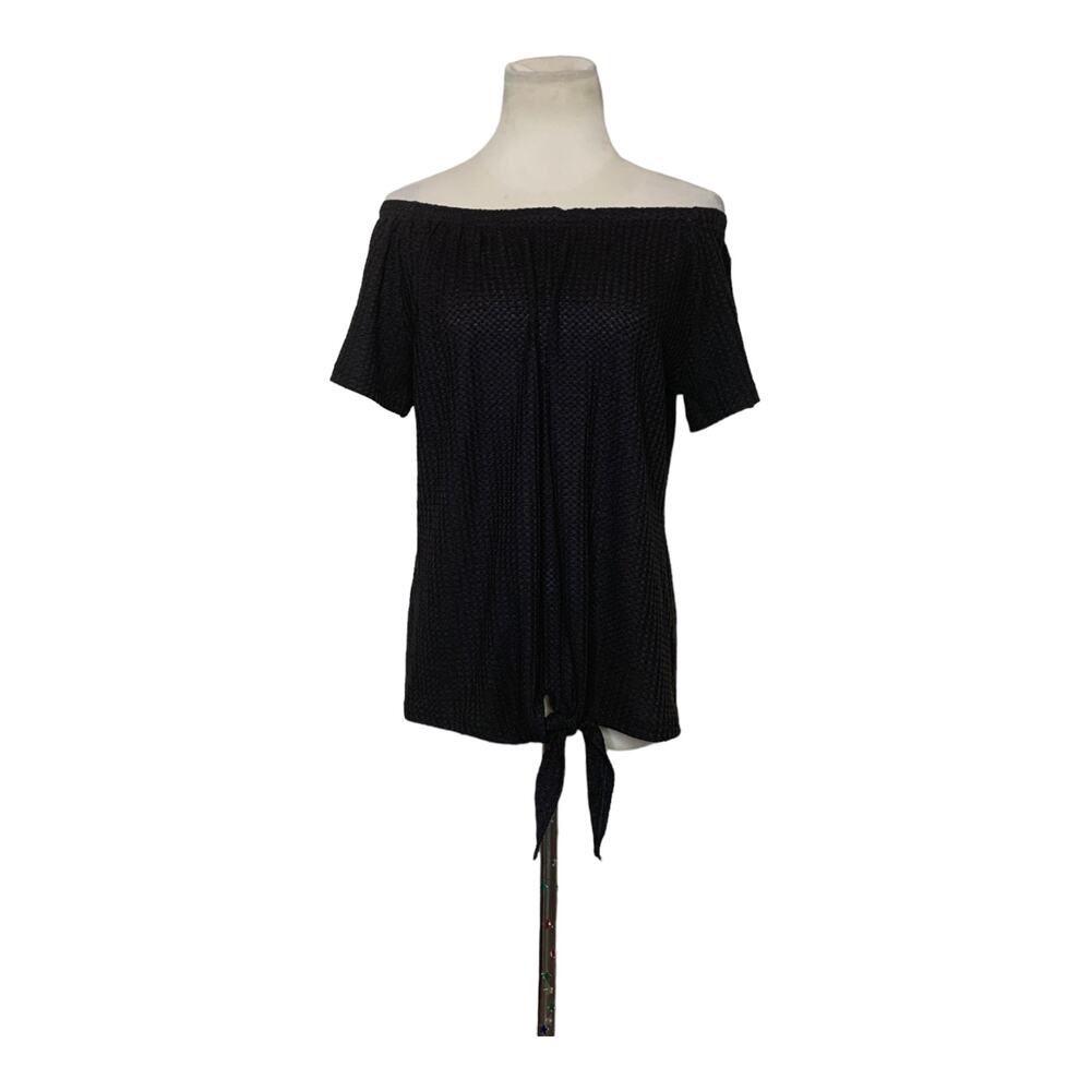 Makarthy black off shoulder boho top size XL